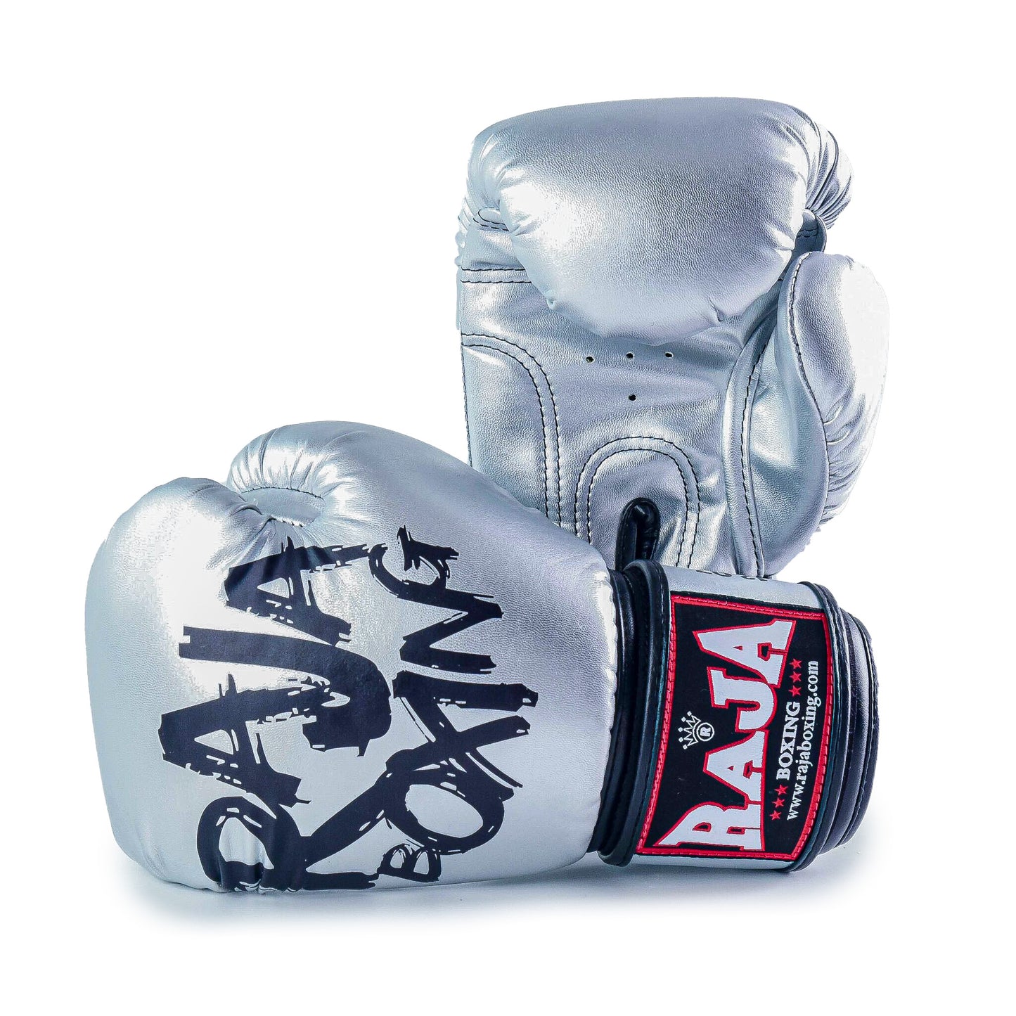 Raja V4 Boxing Gloves (Silver)