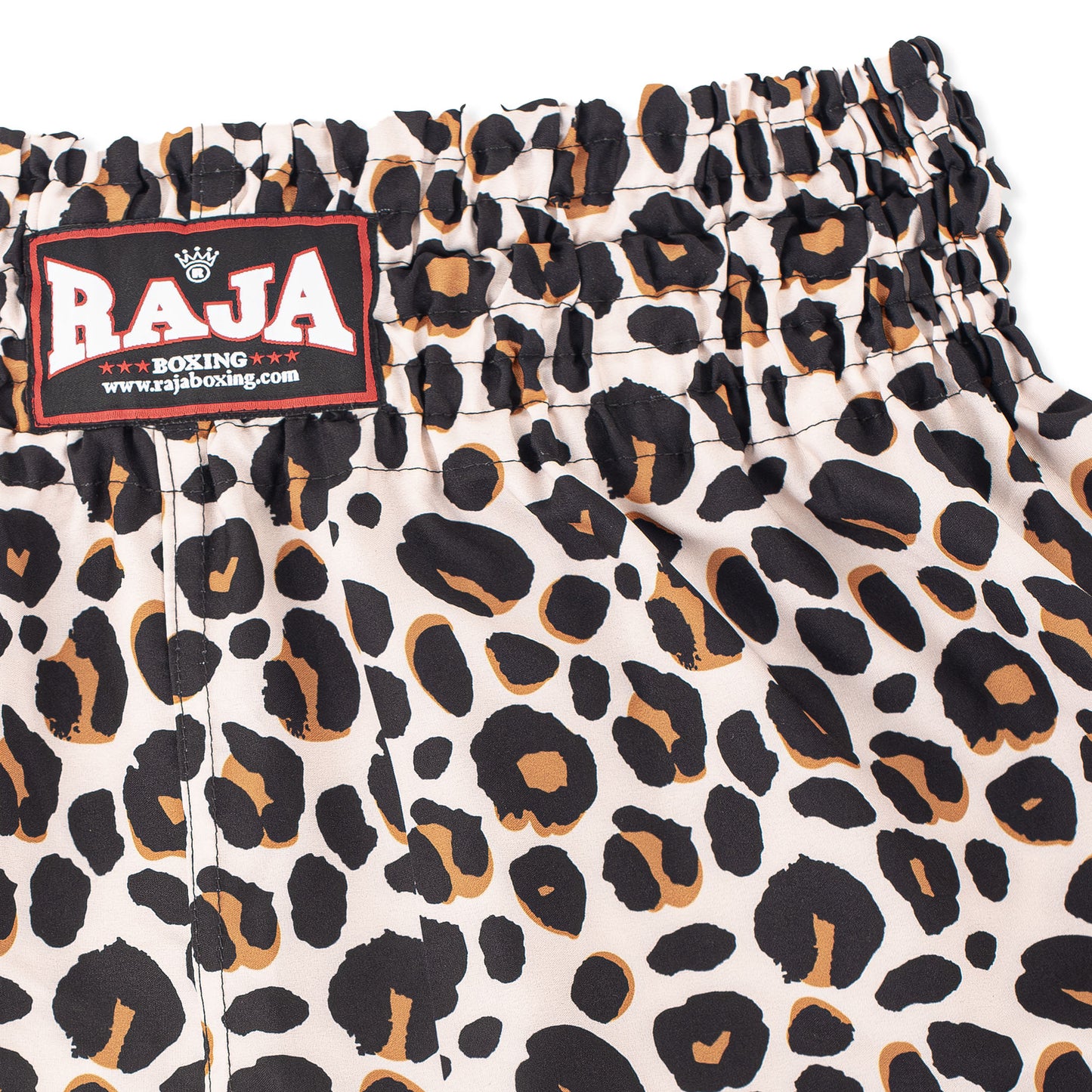 RAJA MUAY THAI SHORTS LEOPARD BROWN RTB-JAG-BRO