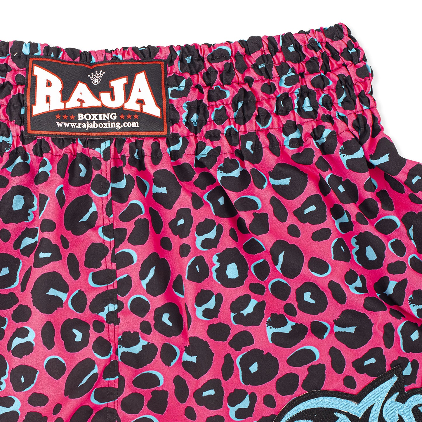 RAJA MUAY THAI SHORTS LEOPARD PINK RTB-JAG-PIN