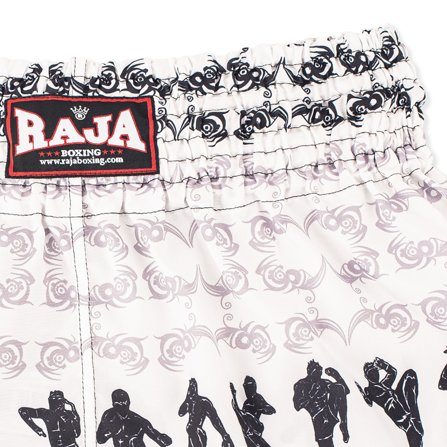 RAJA MUAY THAI SHORTS NAK MUAY WHITE RTB-NAK-WHI